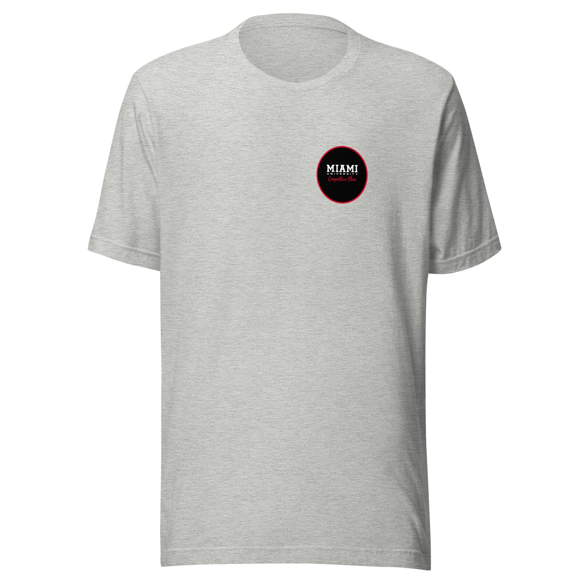 Performance | T-Shirt | Miami University Competitive Cheer Team | Badge Logo