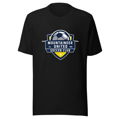 Performance | T-Shirt | Mountaineer United Soccer Club | Alpine Crest Logo