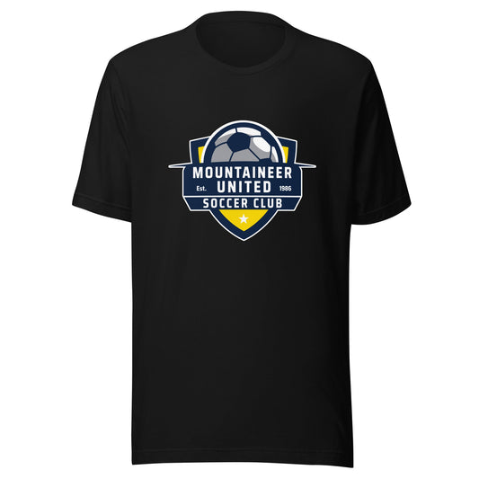 Performance | T-Shirt | Mountaineer United Soccer Club | Alpine Crest Logo