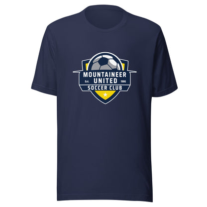 Performance | T-Shirt | Mountaineer United Soccer Club | Alpine Crest Logo