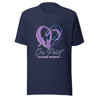 Performance | T-Shirt | On Point Dance Studio | Crest Logo