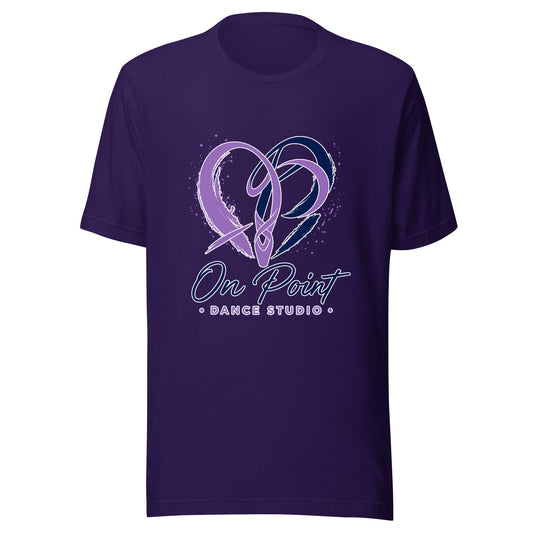 Performance | T-Shirt | On Point Dance Studio | Crest Logo