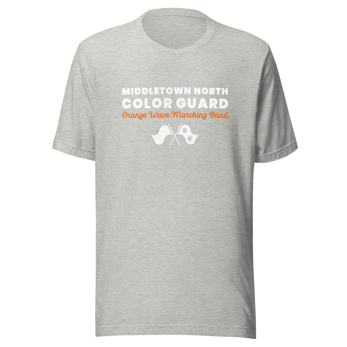 Performance | T-Shirt | Orange Wave Marching Band | Modern Script Logo