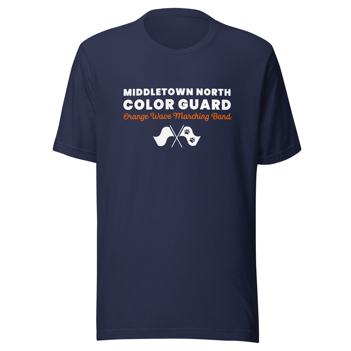 Performance | T-Shirt | Orange Wave Marching Band | Modern Script Logo