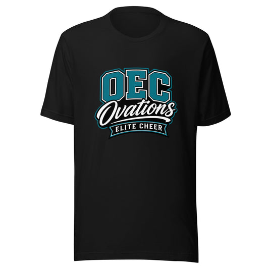 Performance | T-Shirt | Ovations Elite Cheer | Crest Logo