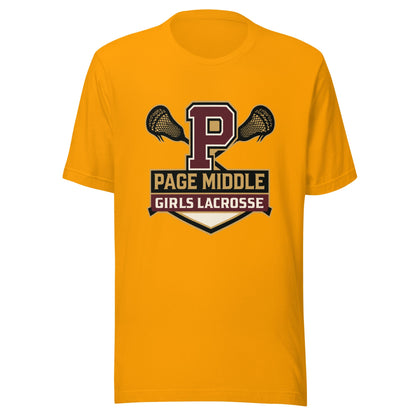 Performance | T-Shirt | Page Middle Girls Lacrosse | Block P Logo
