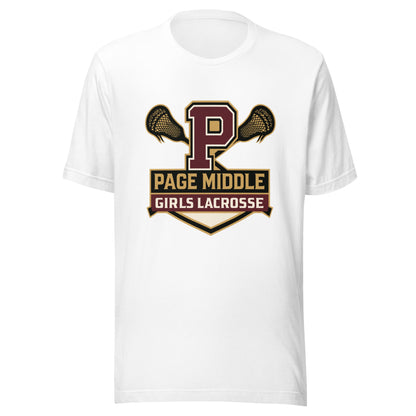 Performance | T-Shirt | Page Middle Girls Lacrosse | Block P Logo