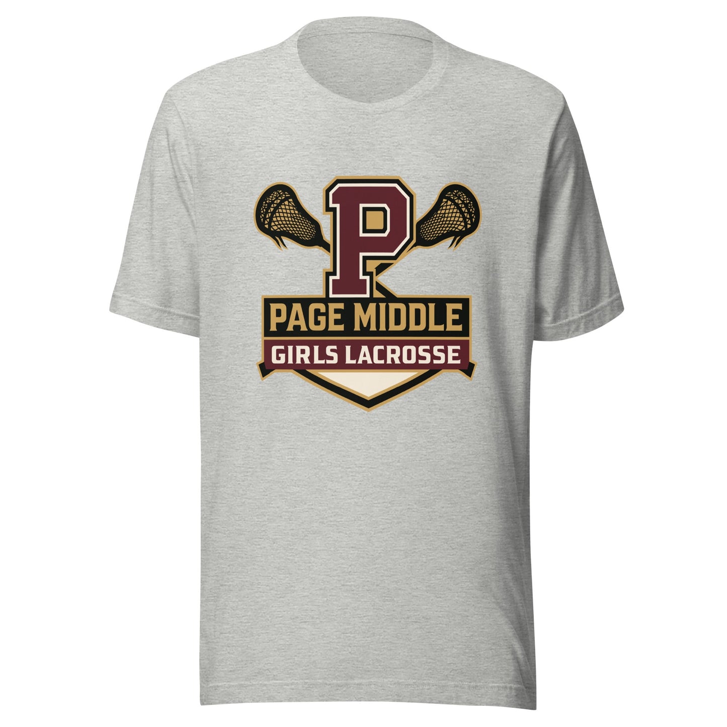 Performance | T-Shirt | Page Middle Girls Lacrosse | Block P Logo