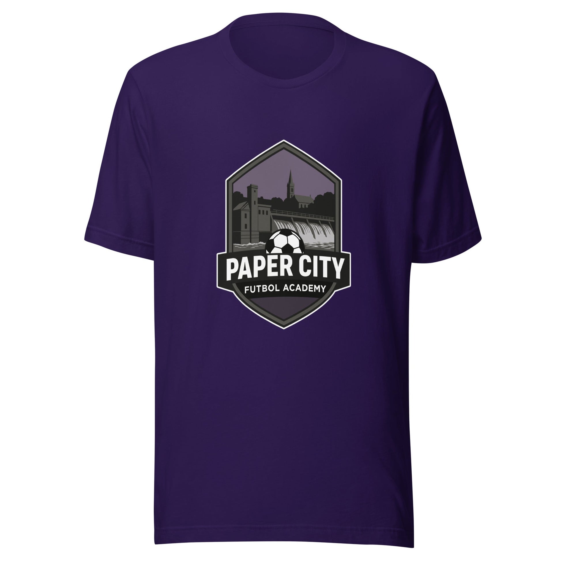 Performance | T-Shirt | Paper City Futbol Academy | Vanguard Shield Logo