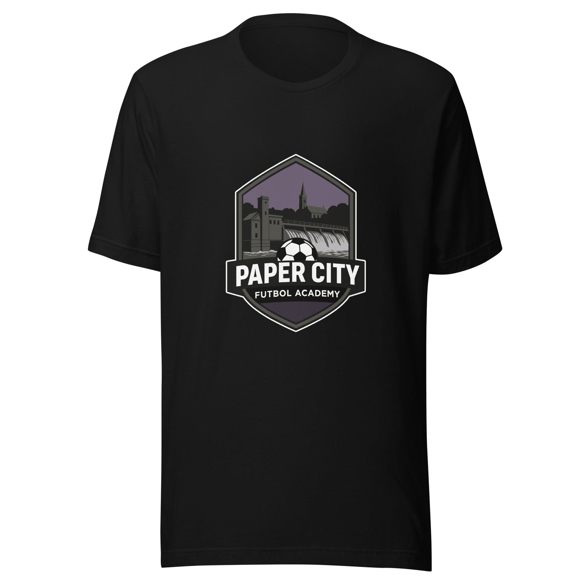 Performance | T-Shirt | Paper City Futbol Academy | Vanguard Shield Logo