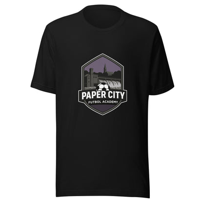 Performance | T-Shirt | Paper City Futbol Academy | Vanguard Shield Logo