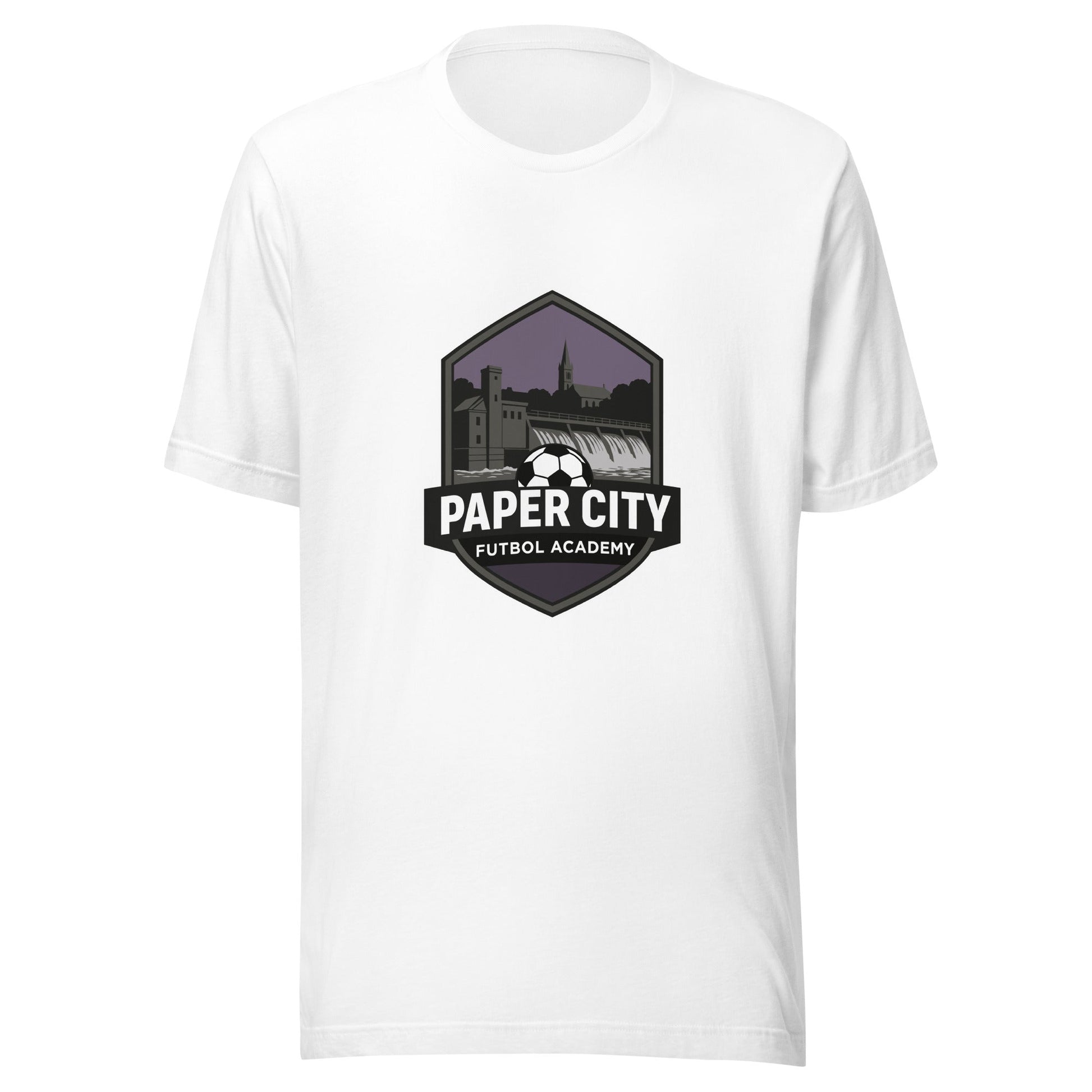 Performance | T-Shirt | Paper City Futbol Academy | Vanguard Shield Logo