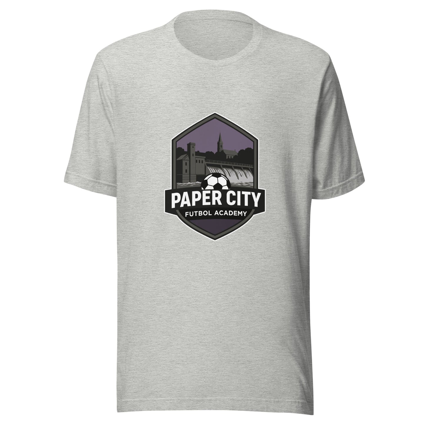 Performance | T-Shirt | Paper City Futbol Academy | Vanguard Shield Logo