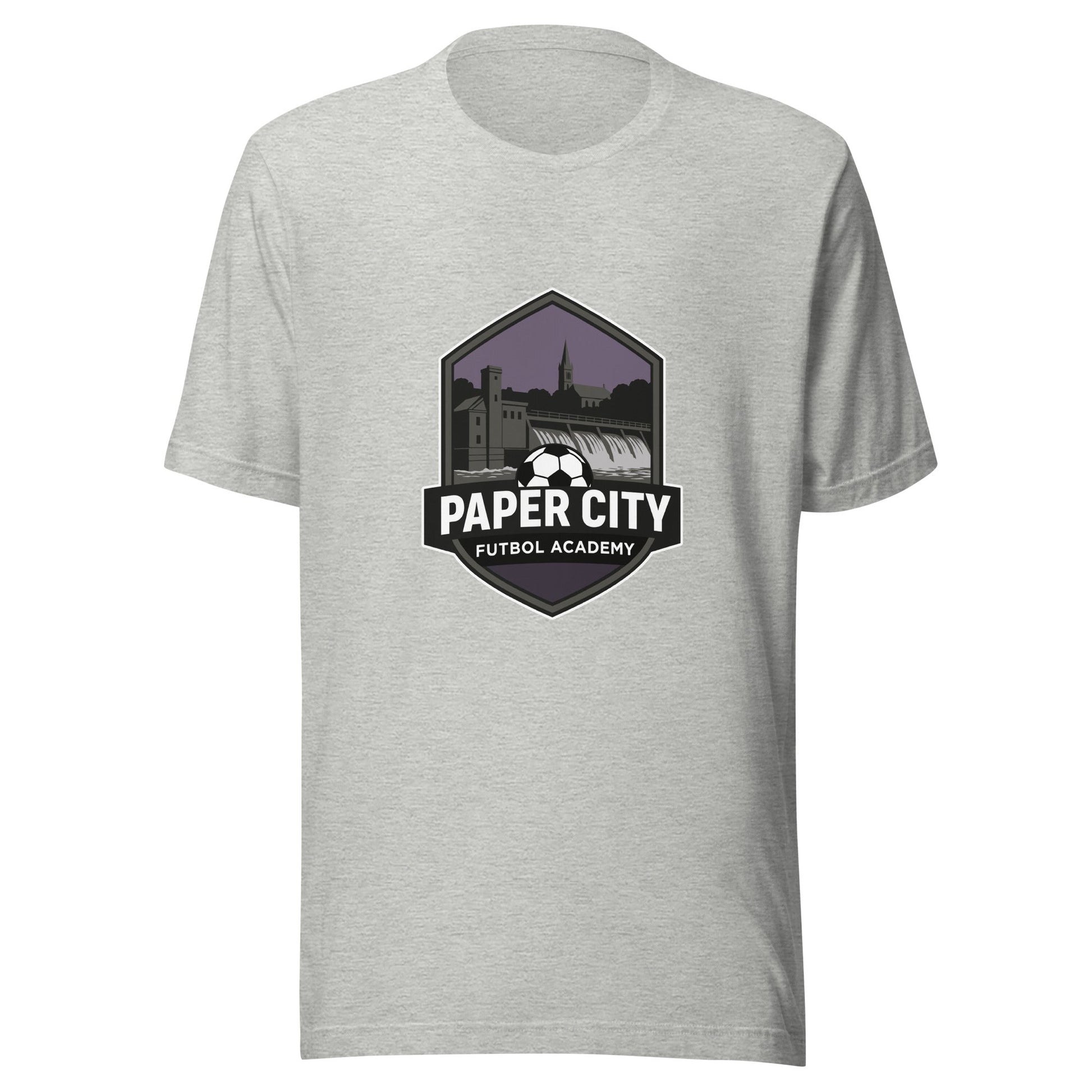 Performance | T-Shirt | Paper City Futbol Academy | Vanguard Shield Logo