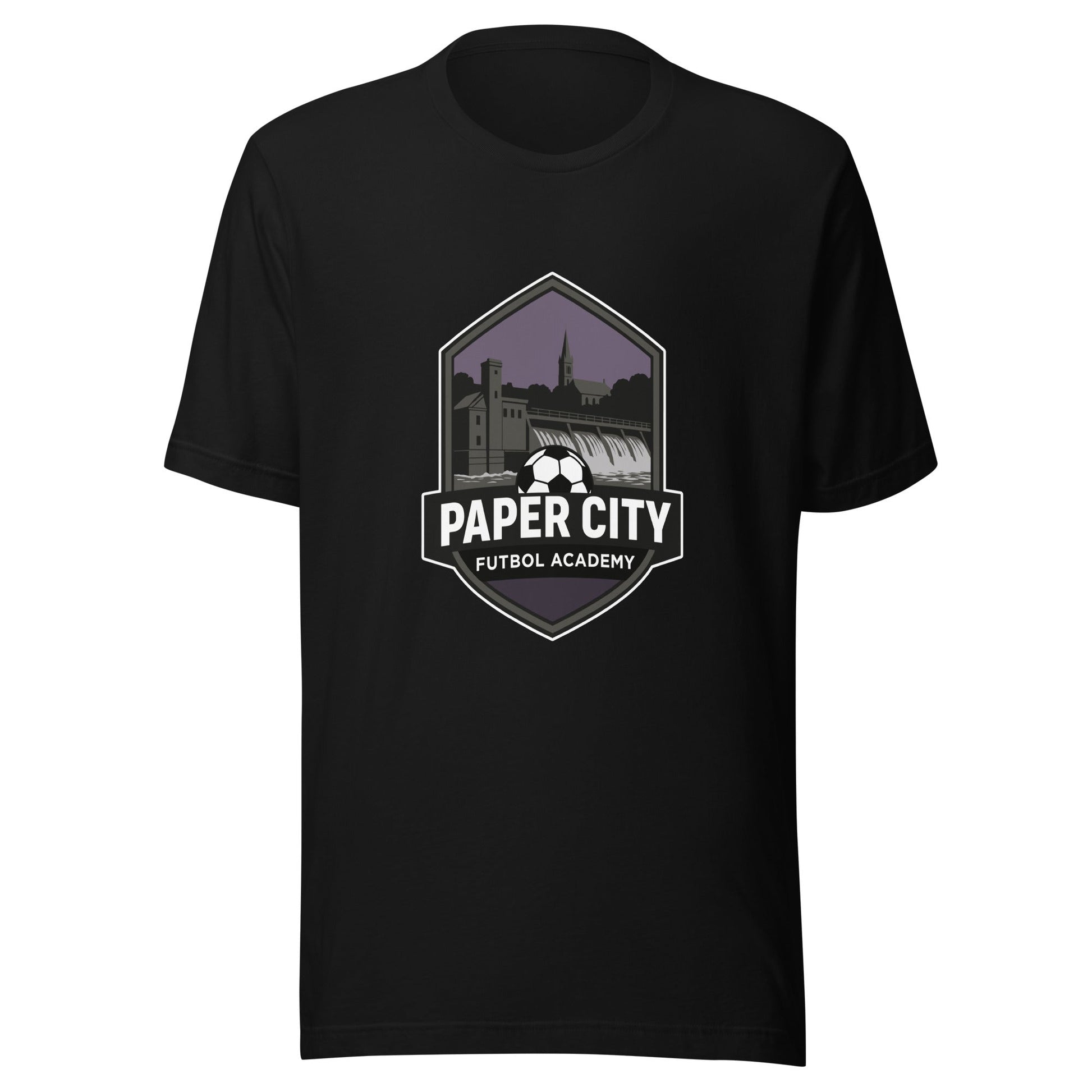 Performance | T-Shirt | Paper City Futbol Academy | Vanguard Shield Logo