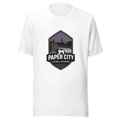Performance | T-Shirt | Paper City Futbol Academy | Vanguard Shield Logo