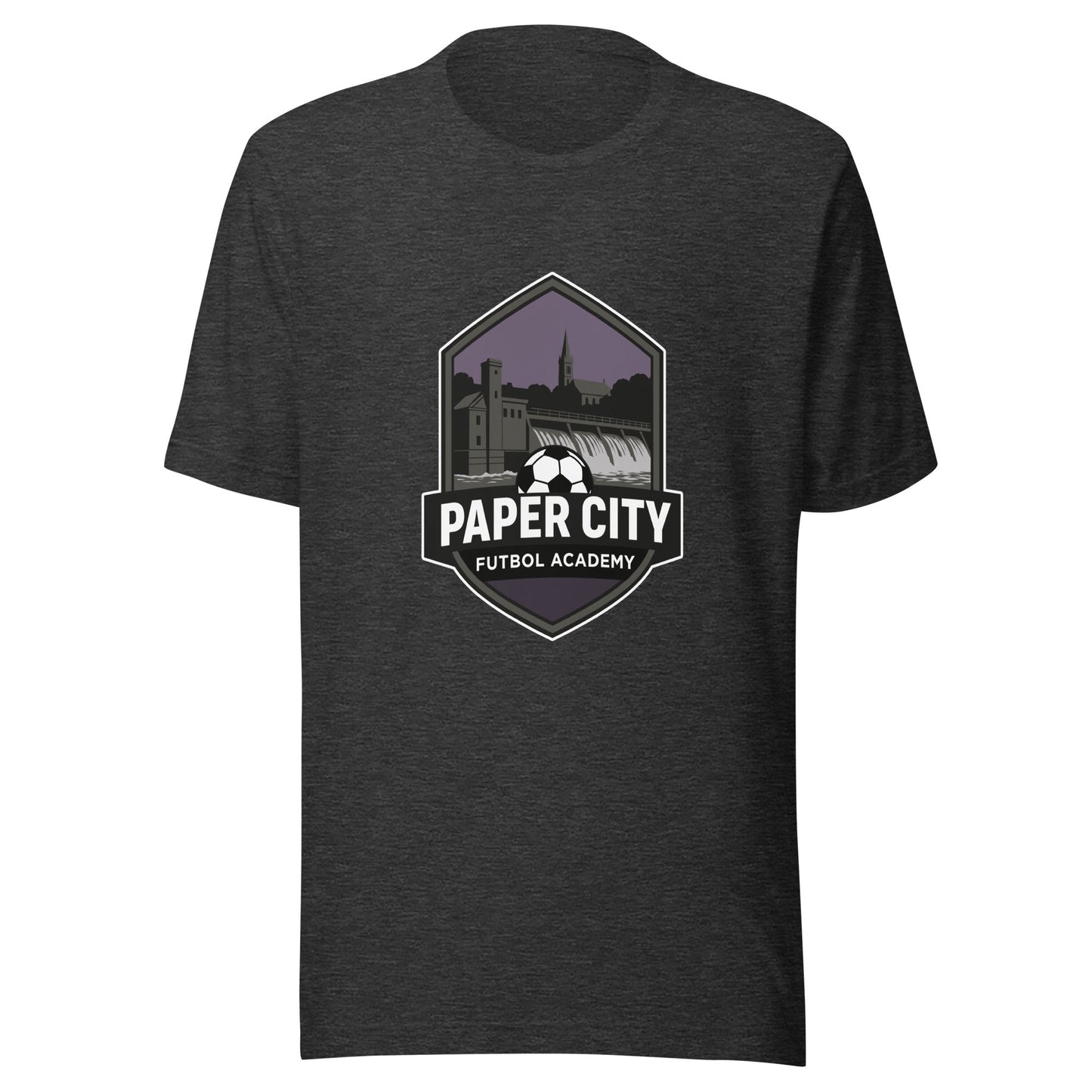 Performance | T-Shirt | Paper City Futbol Academy | Vanguard Shield Logo
