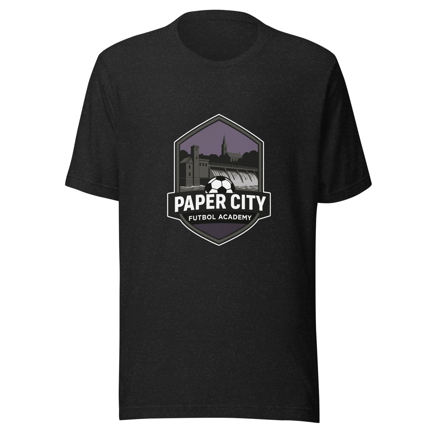 Performance | T-Shirt | Paper City Futbol Academy | Vanguard Shield Logo