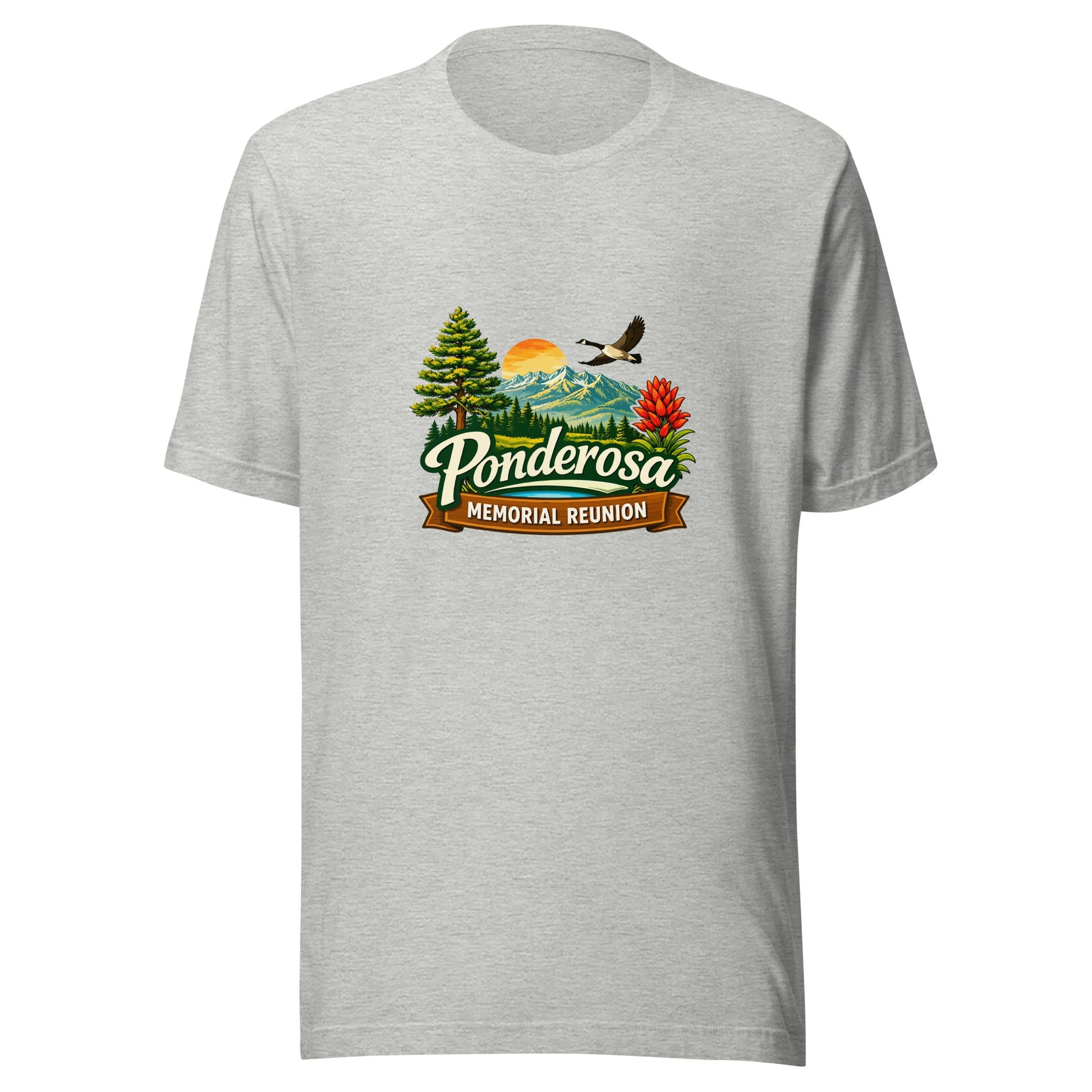 Performance | T-Shirt | Ponderosa Reunion | Painted Mountain Crest Logo