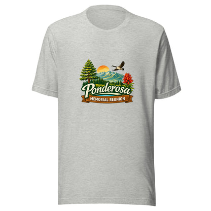 Performance | T-Shirt | Ponderosa Reunion | Painted Mountain Crest Logo