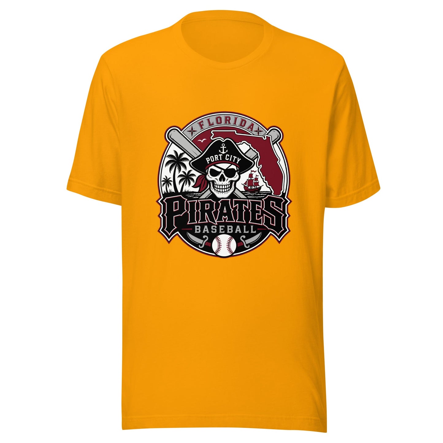 Performance | T-Shirt | Port City Pirates | Emblem Logo