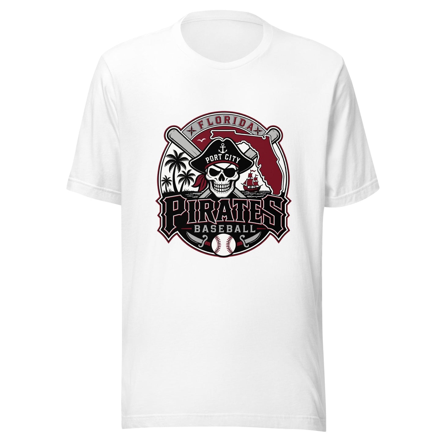 Performance | T-Shirt | Port City Pirates | Emblem Logo