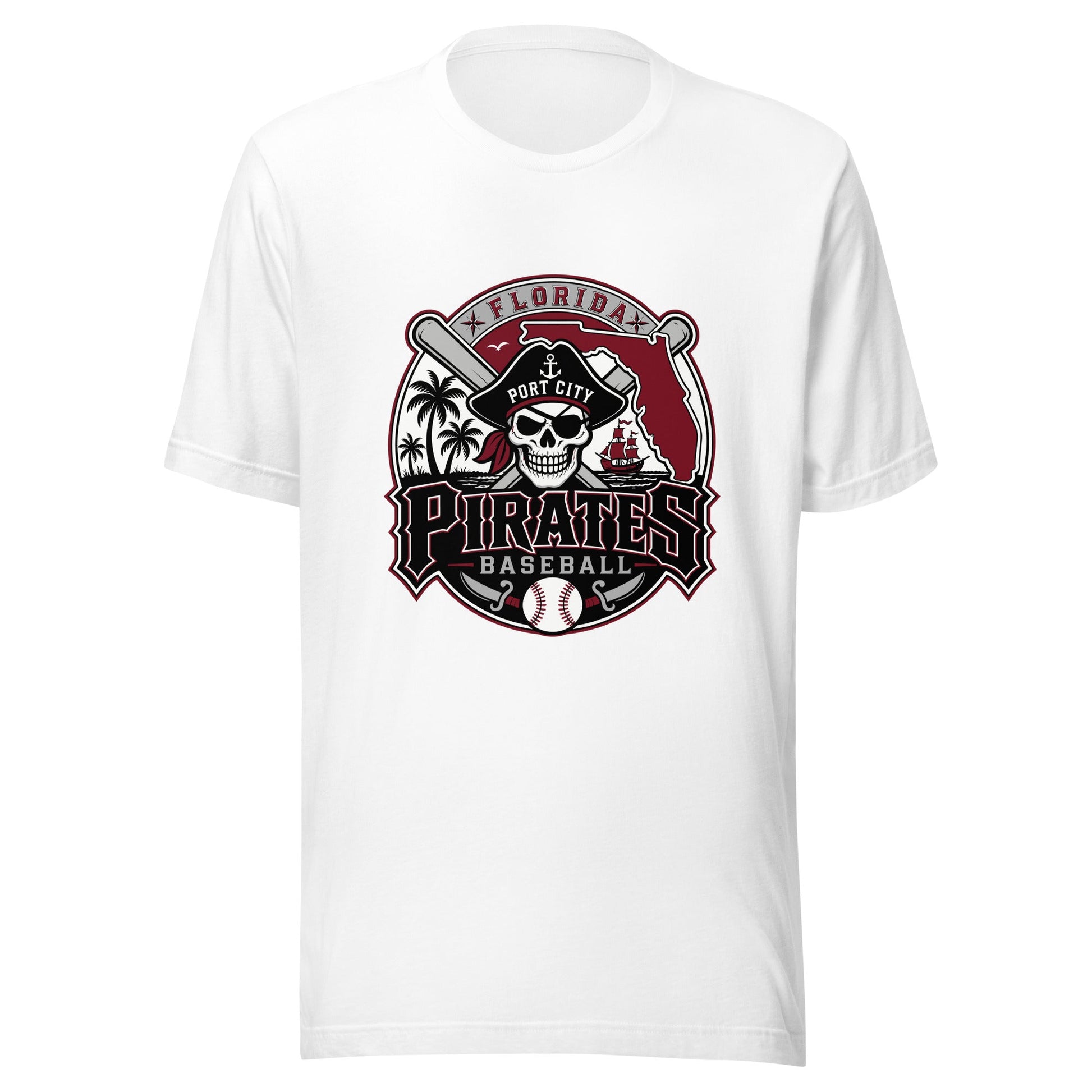 Performance | T-Shirt | Port City Pirates | Emblem Logo