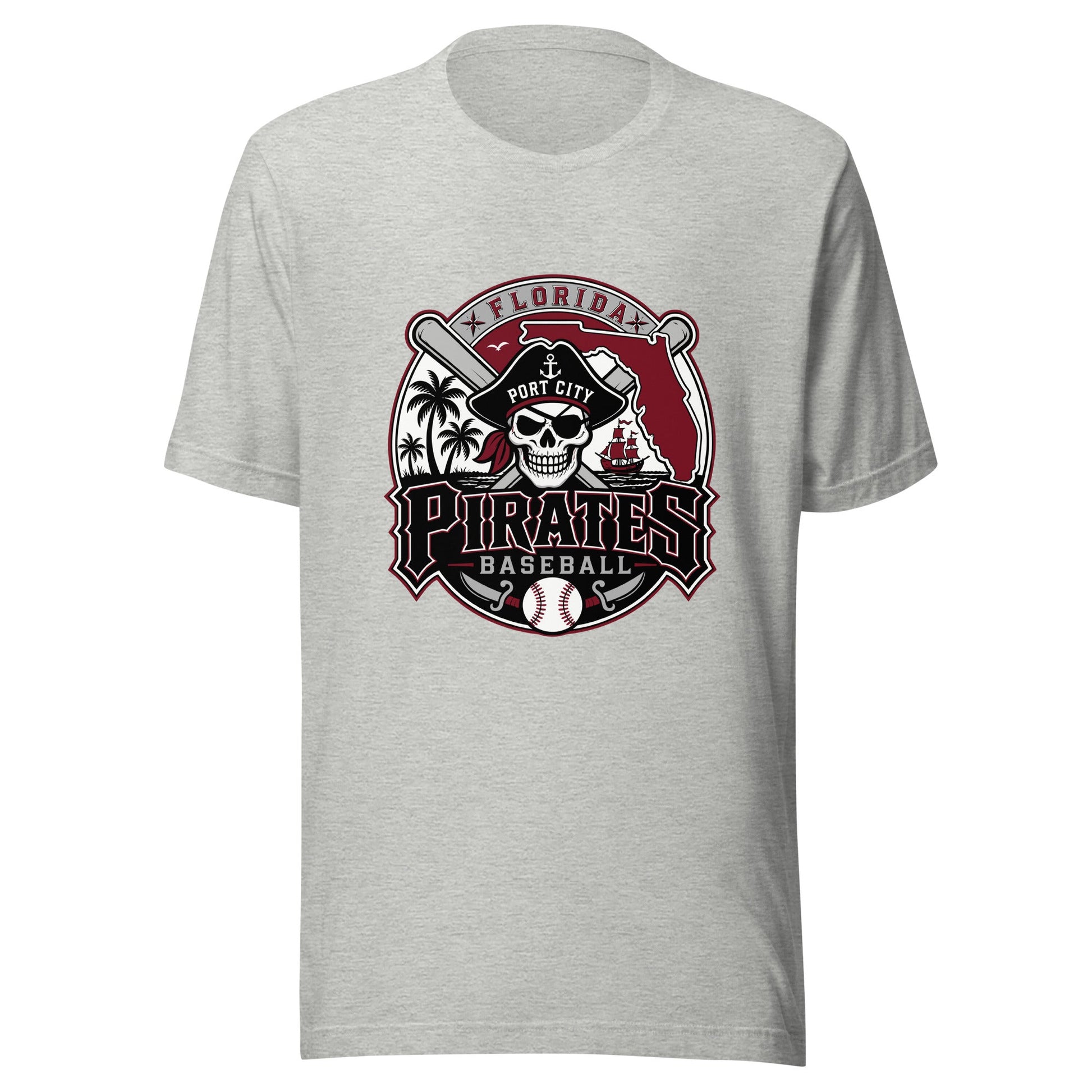 Performance | T-Shirt | Port City Pirates | Emblem Logo