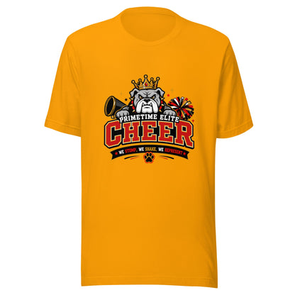 Performance | T-Shirt | PTE Bulldog Cheer | Crest Logo