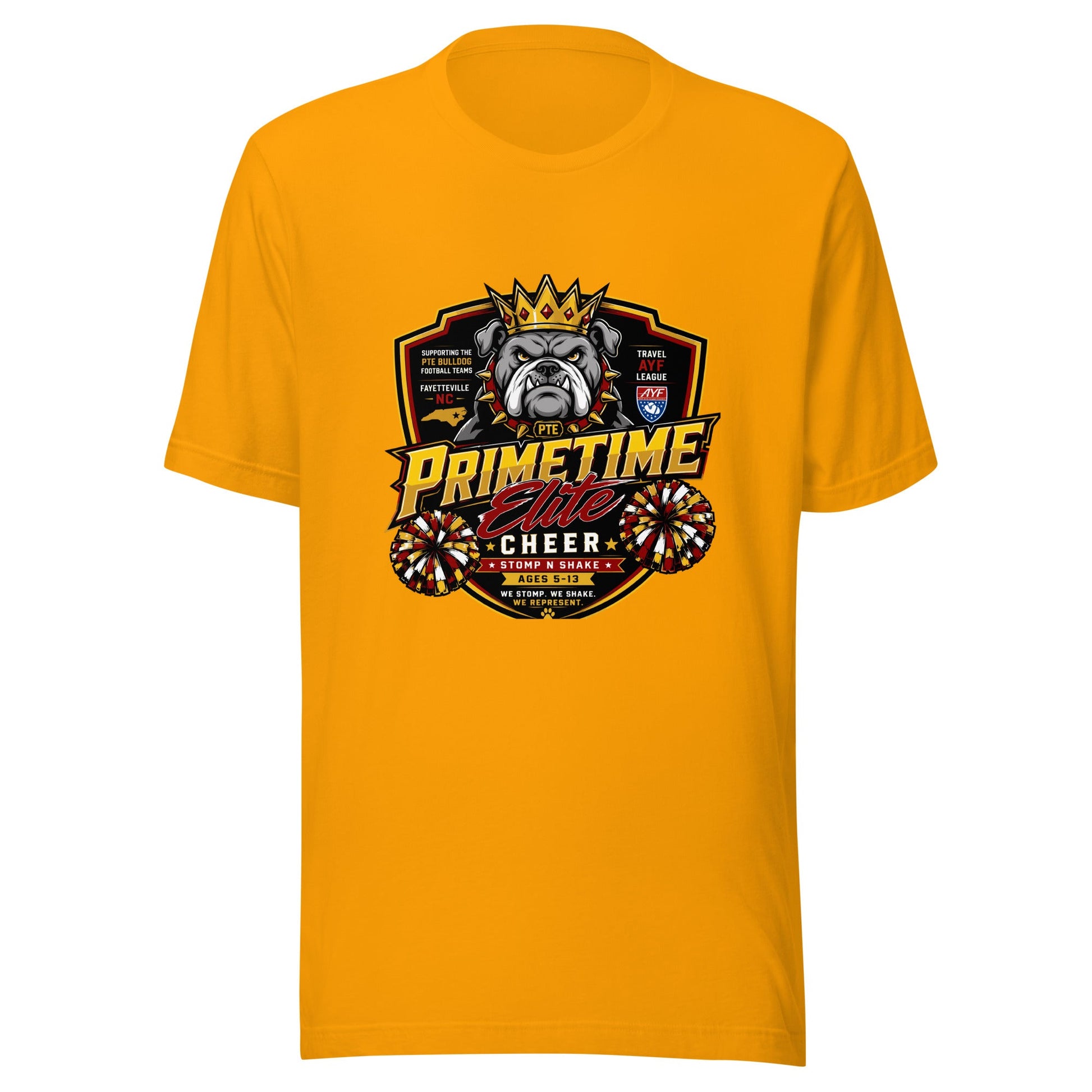 Performance | T-Shirt | PTE Bulldog Cheer | Shield Logo