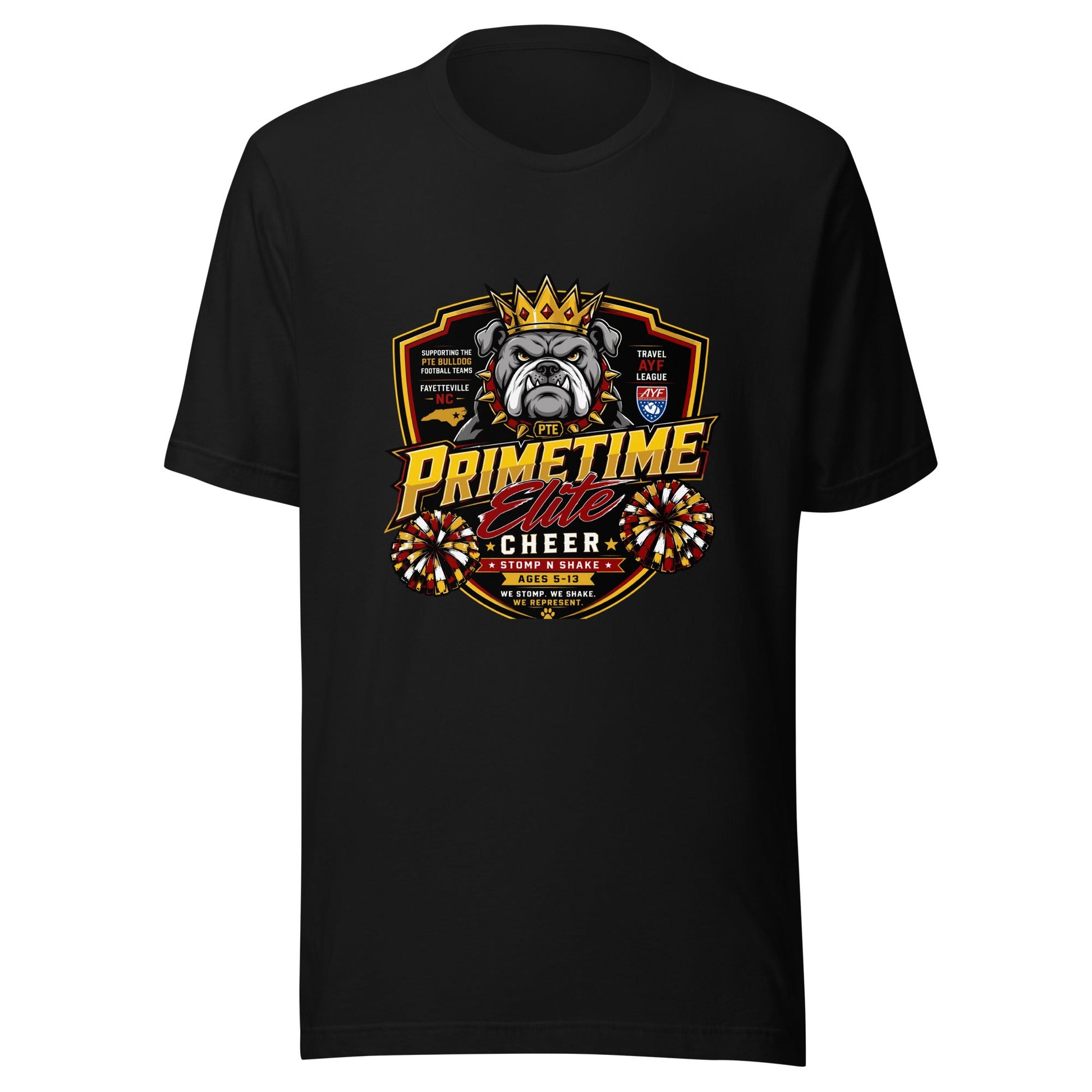 Performance | T-Shirt | PTE Bulldog Cheer | Shield Logo