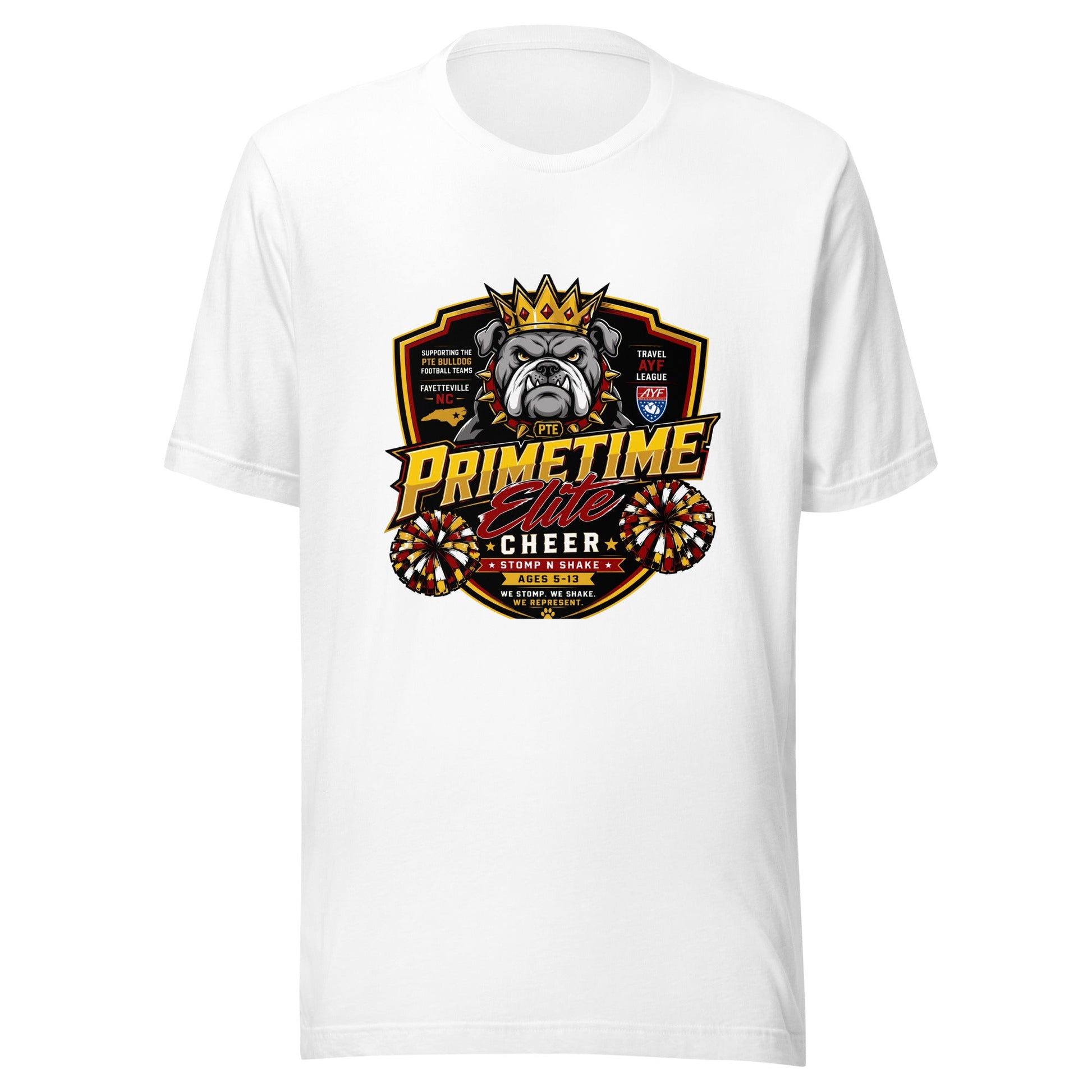 Performance | T-Shirt | PTE Bulldog Cheer | Shield Logo