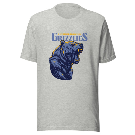 Performance | T-Shirt | Rutherford County Grizzlies Football | Big Grizzlies Logo