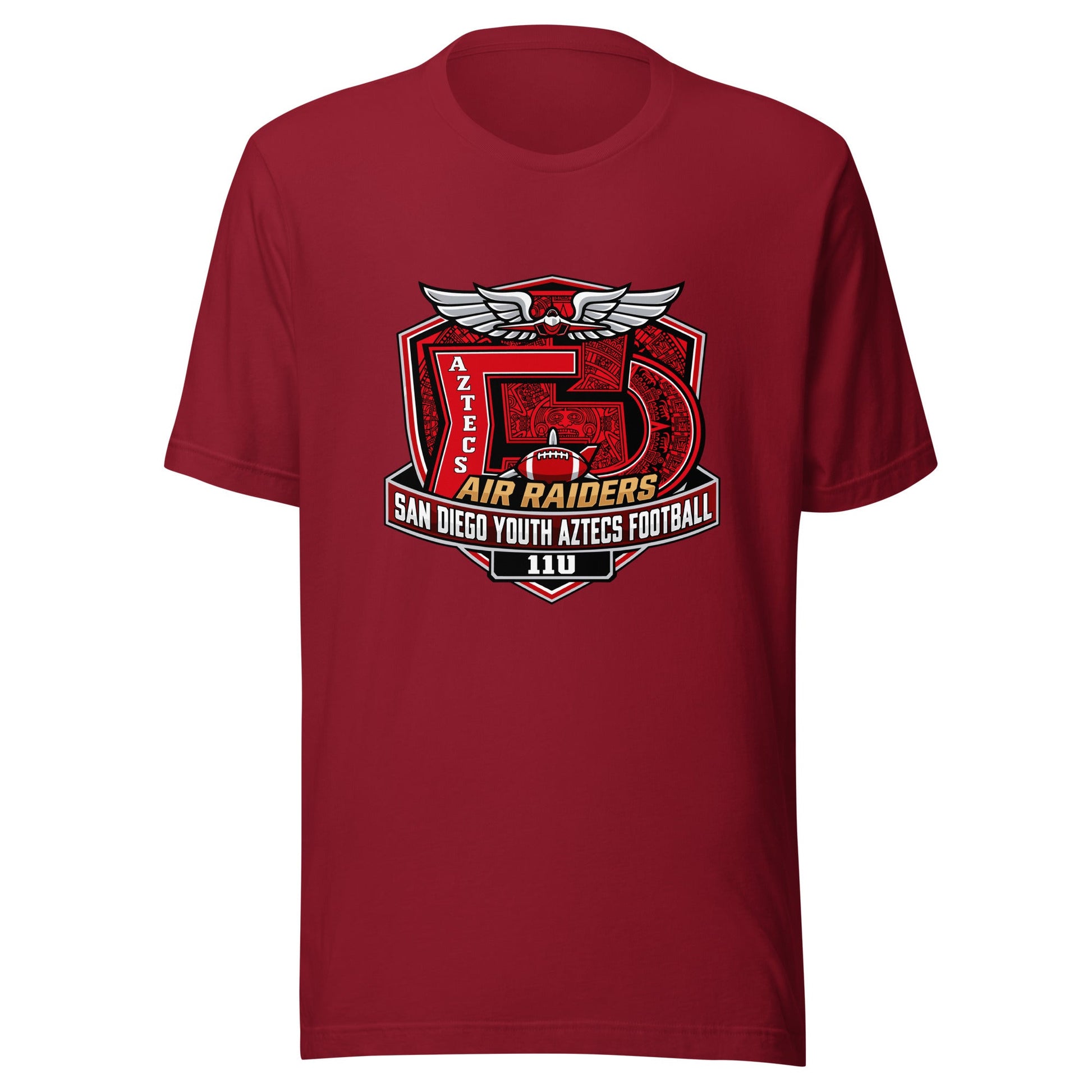 Performance | T-Shirt | San Diego Youth Aztecs Football 11u Air Raiders | Shield Logo