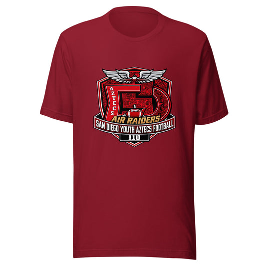 Performance | T-Shirt | San Diego Youth Aztecs Football 11u Air Raiders | Shield Logo