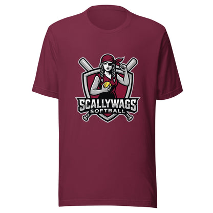 Performance | T-Shirt | Scallywags Softball | Crest Logo