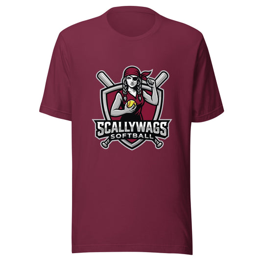 Performance | T-Shirt | Scallywags Softball | Crest Logo