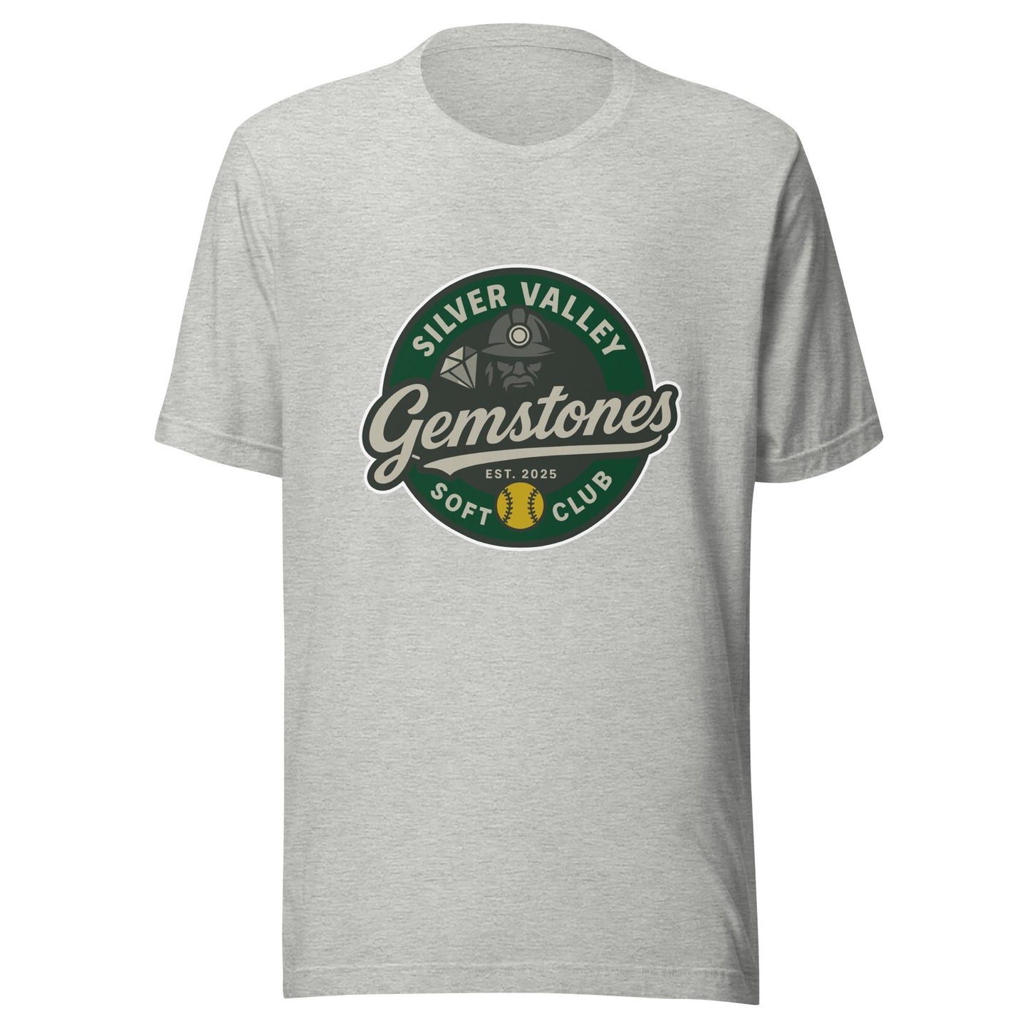 Performance | T-Shirt | Silver Valley Gemstones | Badge Logo