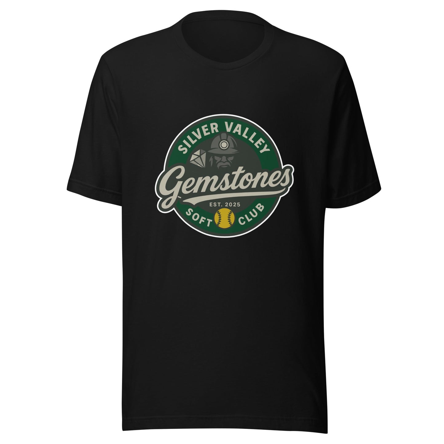 Performance | T-Shirt | Silver Valley Gemstones | Badge Logo