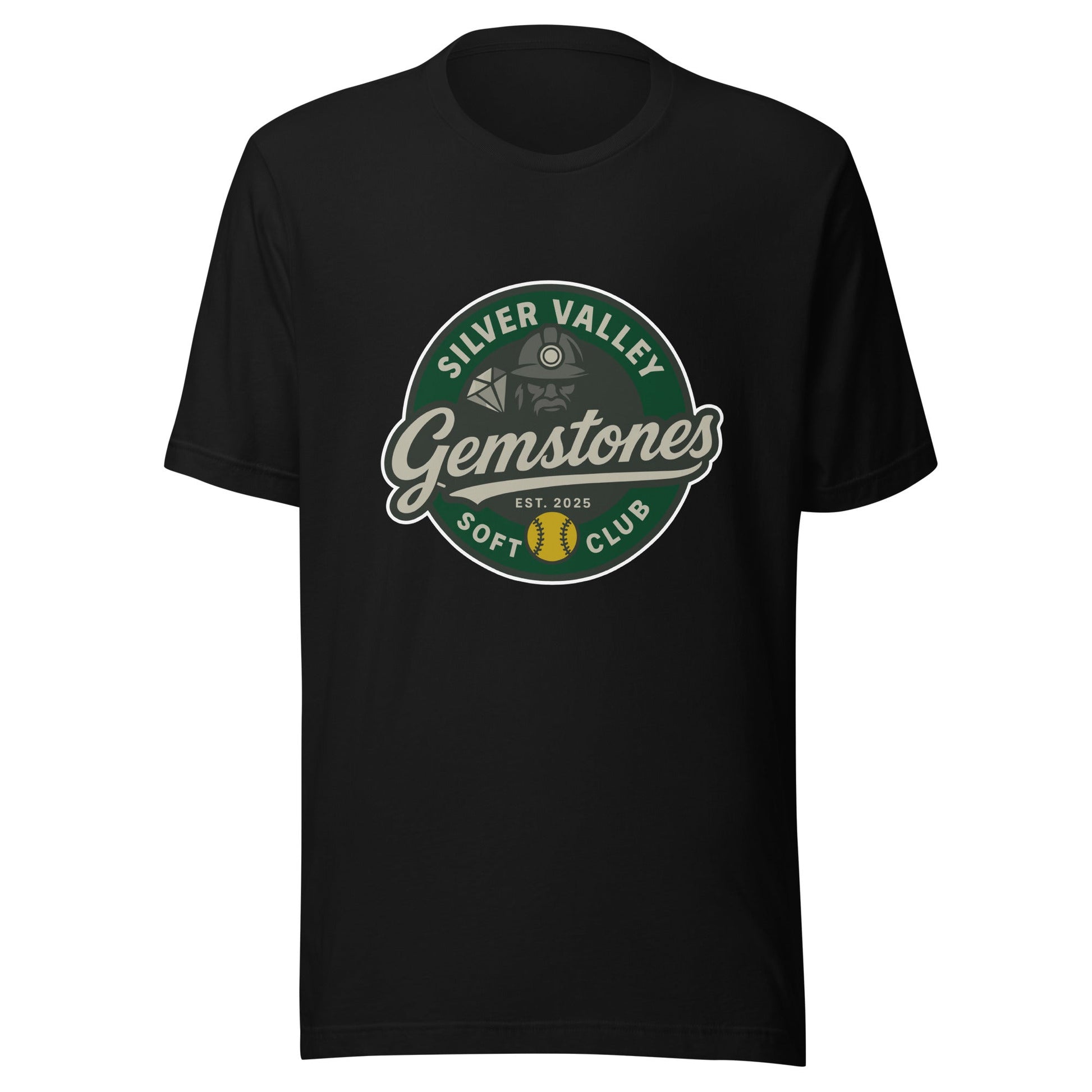 Performance | T-Shirt | Silver Valley Gemstones | Badge Logo