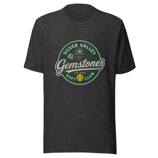 Performance | T-Shirt | Silver Valley Gemstones | Badge Logo
