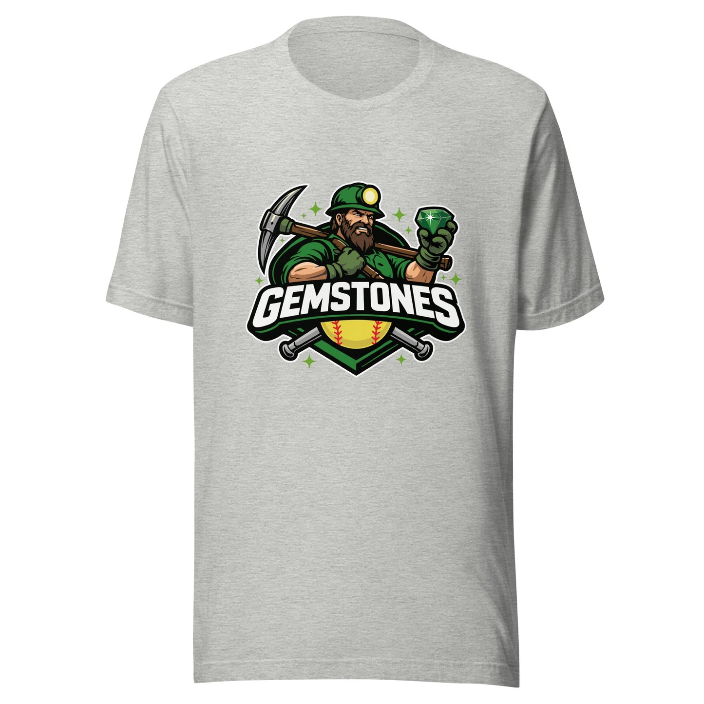 Performance | T-Shirt | Silver Valley Gemstones | Emerald Valley Logo