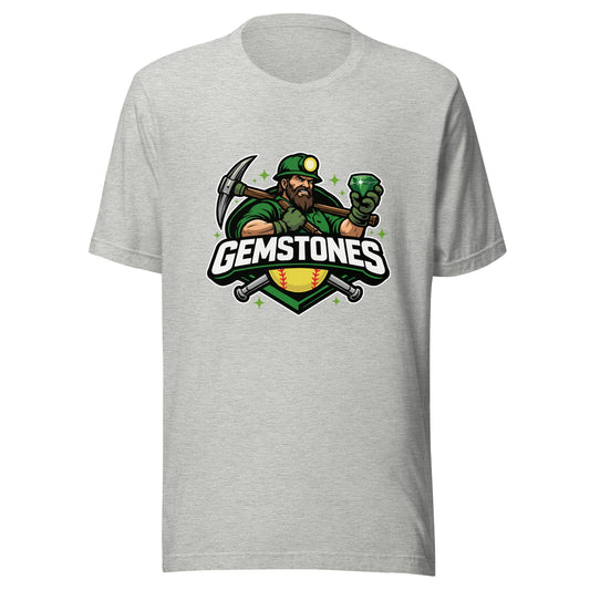 Performance | T-Shirt | Silver Valley Gemstones | Emerald Valley Logo