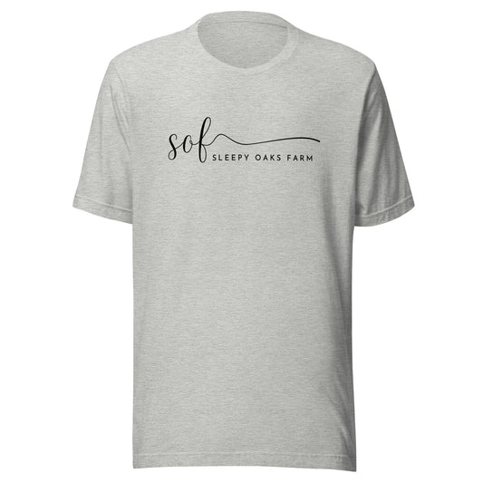 Performance | T-Shirt | Sleepy Oaks Farm | Script Logo