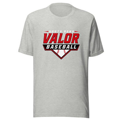Performance | T-Shirt | South Bend Valor Baseball | Vanguard Logo