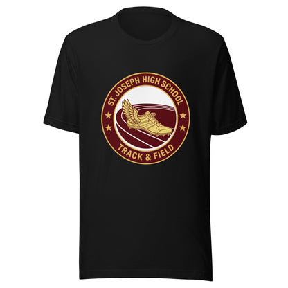 Performance | T-Shirt | St. Joseph High School - Track & Field | Badge Logo
