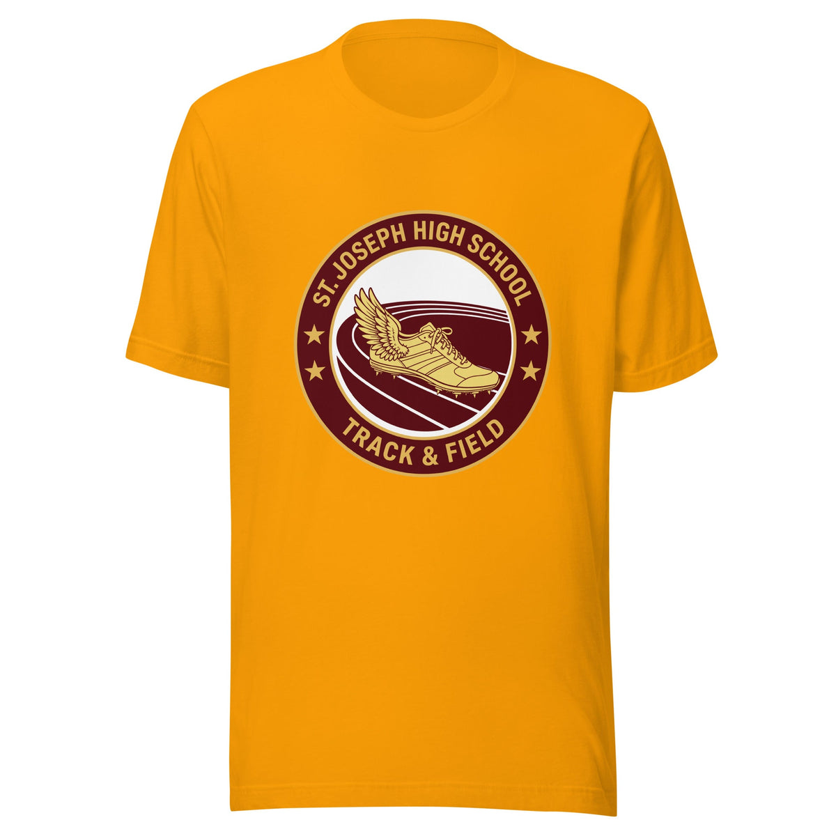 Performance | T-Shirt | St. Joseph High School - Track & Field | Badge Logo