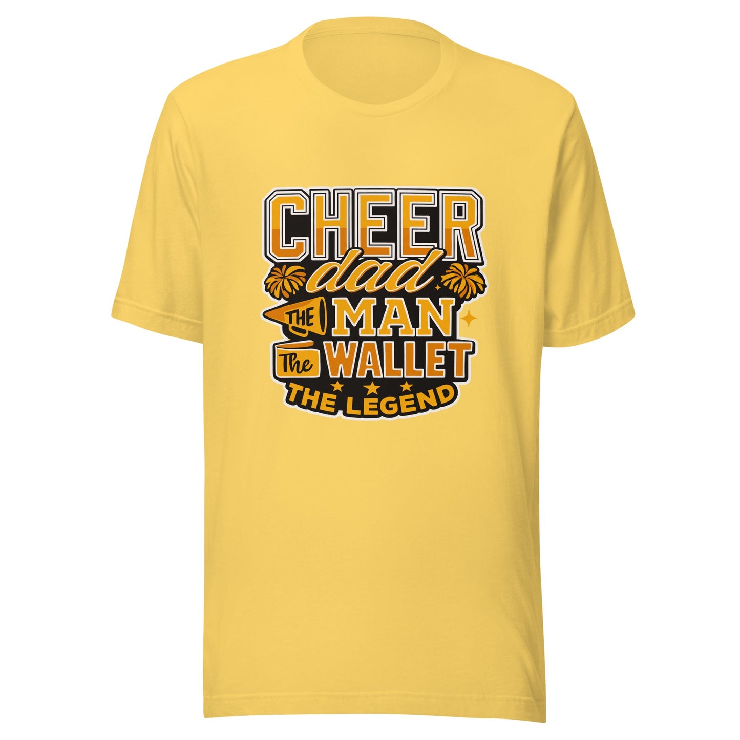 Performance | T-Shirt | Sunset Surge All-Star Cheerleading | Cheer Dad Legend Logo