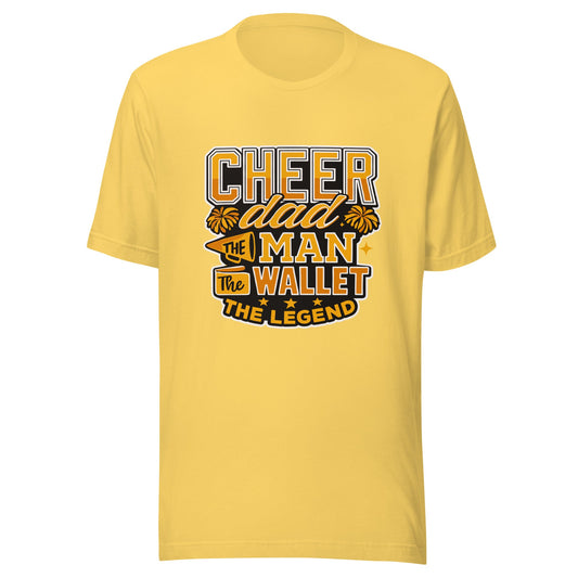Performance | T-Shirt | Sunset Surge All-Star Cheerleading | Cheer Dad Legend Logo