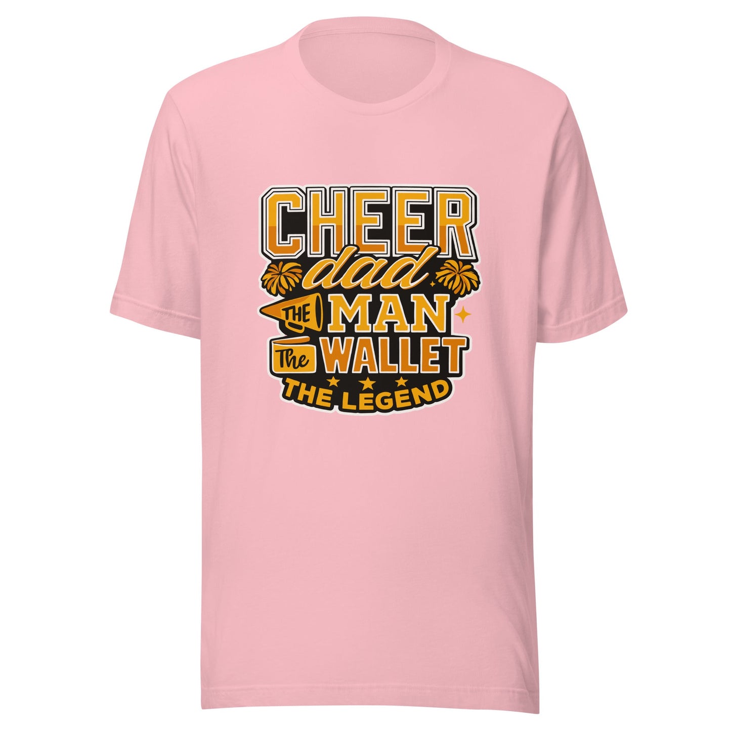 Performance | T-Shirt | Sunset Surge All-Star Cheerleading | Cheer Dad Legend Logo
